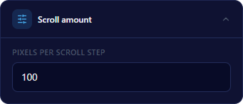 Scroll Amount